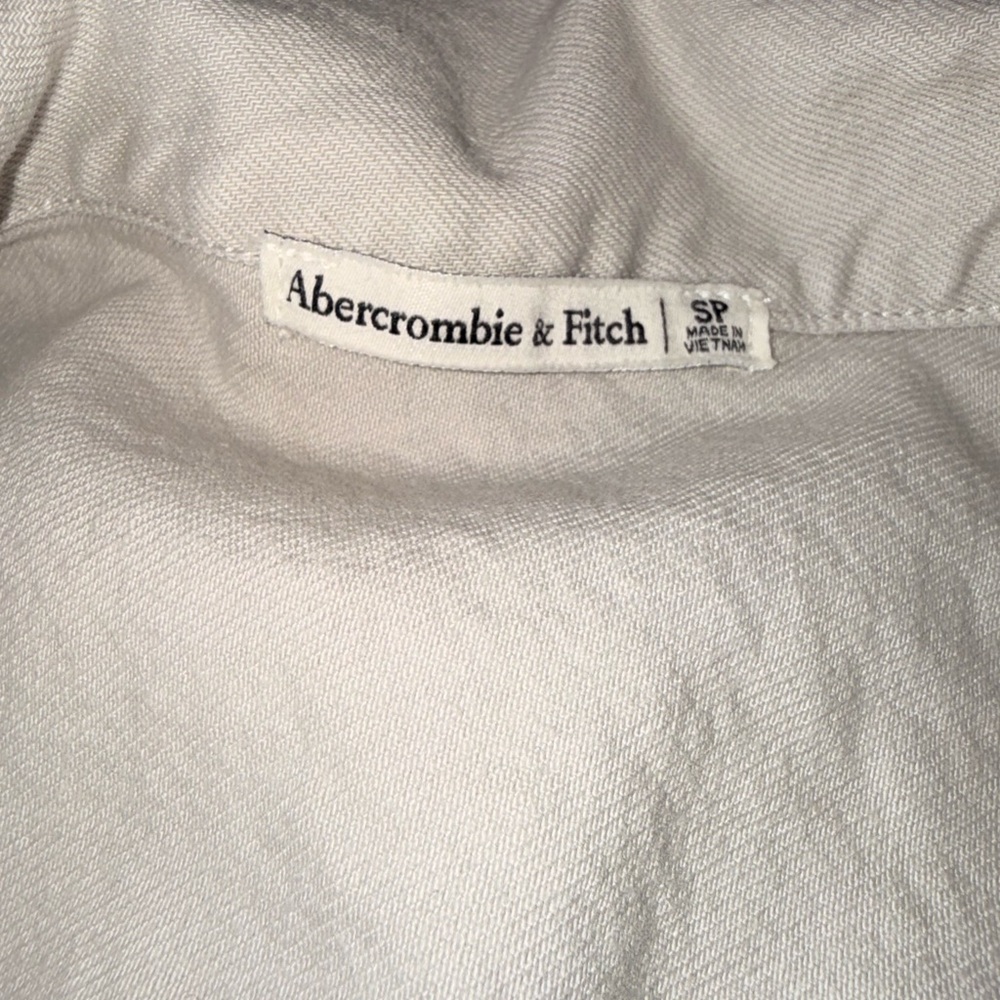 Abercrombie & Fitch Denim Shirt Dress, Grey - Picture 5 of 11
